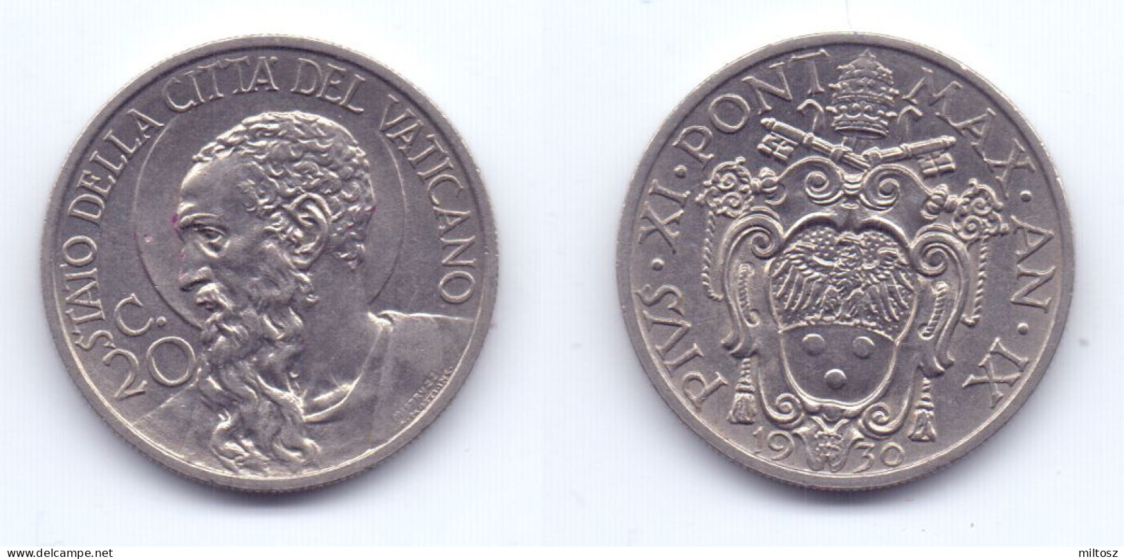 Vatican 20 Centesimi 1930 - Vaticano