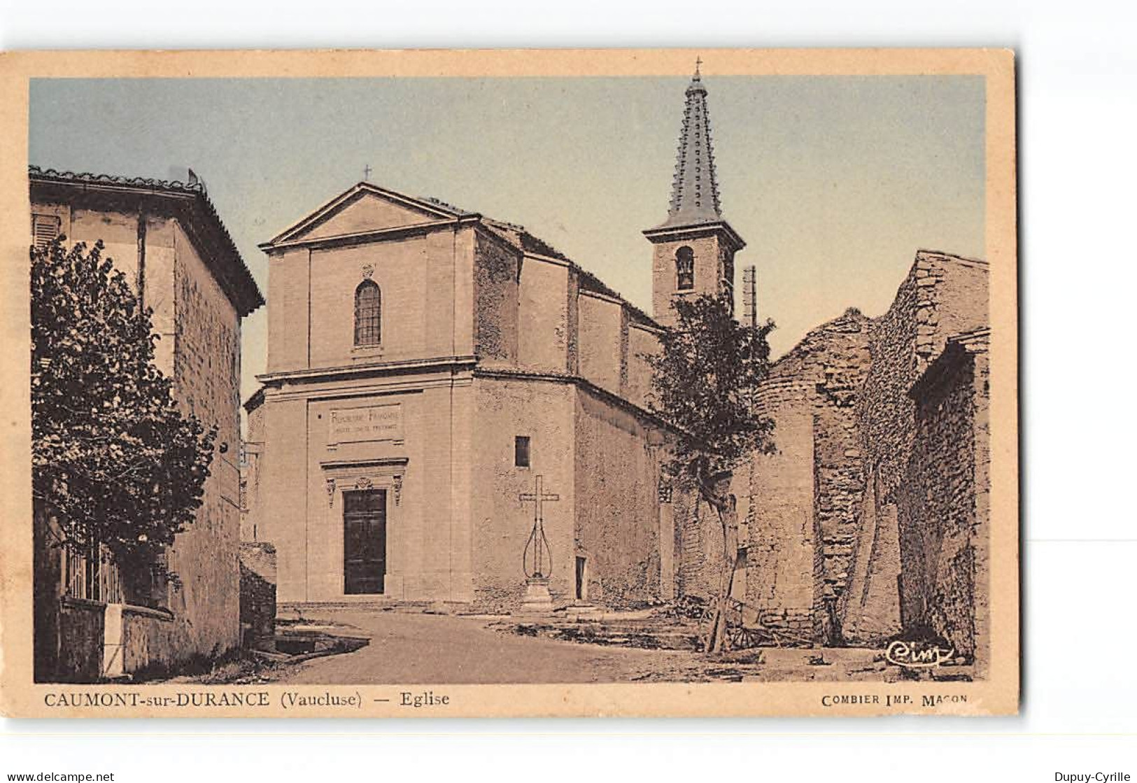 CAUMONT SUR DURANCE - Eglise - Très Bon état - Caumont Sur Durance