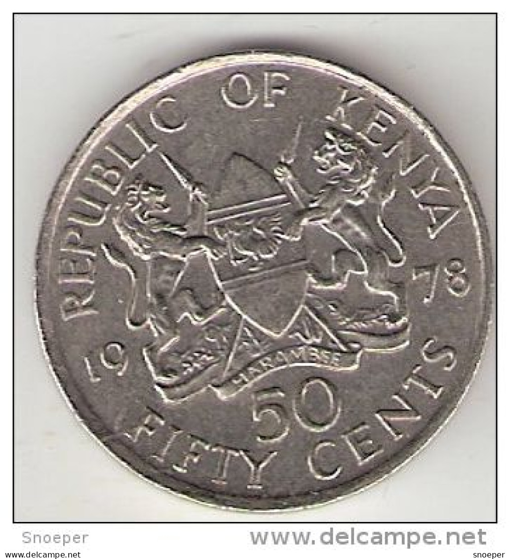 *kenya 50 Cents 1978  Km 13  Unc - Kenia