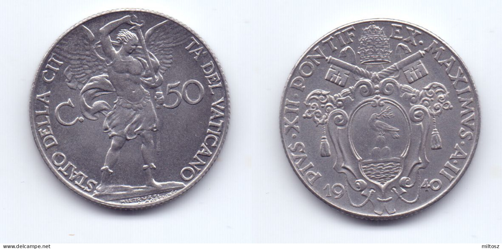 Vatican 50 Centesimi 1940 - Vatikan