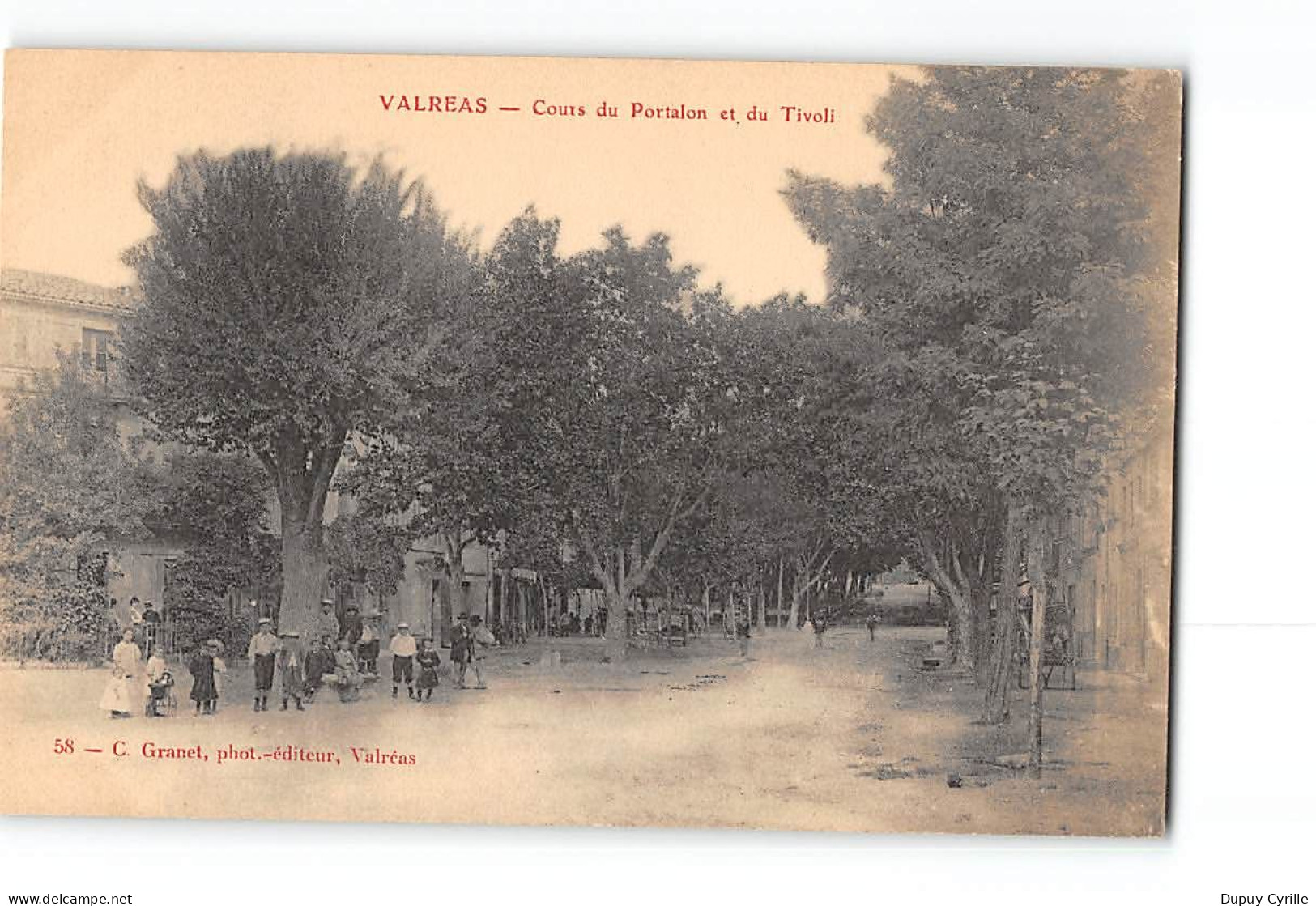 VALREAS - Cours Du Portalon Et Du Tivoli - Très Bon état - Valreas