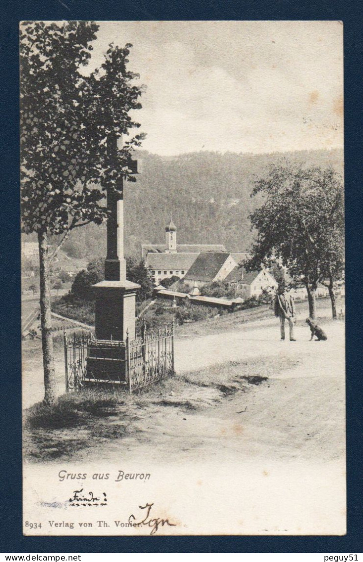 Gruss Aus Beuron.  Calvaire Et Abbaye Bénédictine Saint-Martin ( 1863). 1906 - Tuttlingen