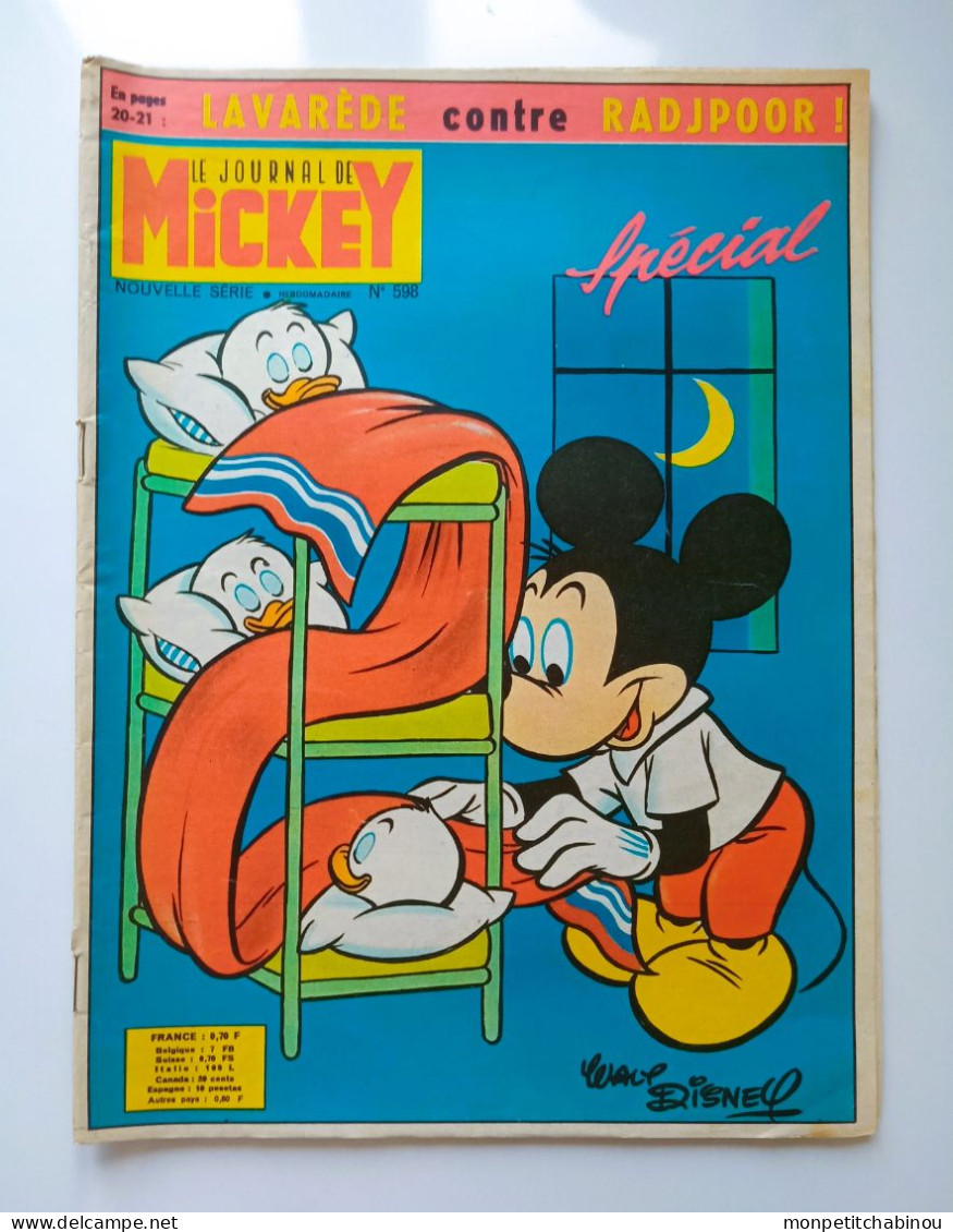 JOURNAL DE MICKEY N°598 (Octobre 1963) - Disney