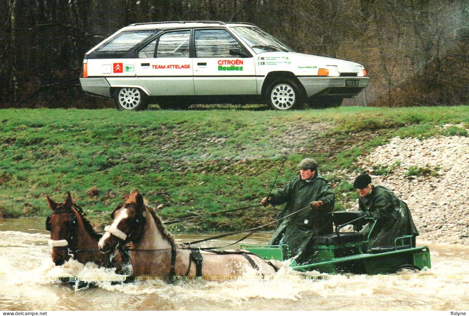 Automobile - Voiture , Team Attelage Citroën Heuliez , Champion De France 1985 - Citroën BX Break - PKW