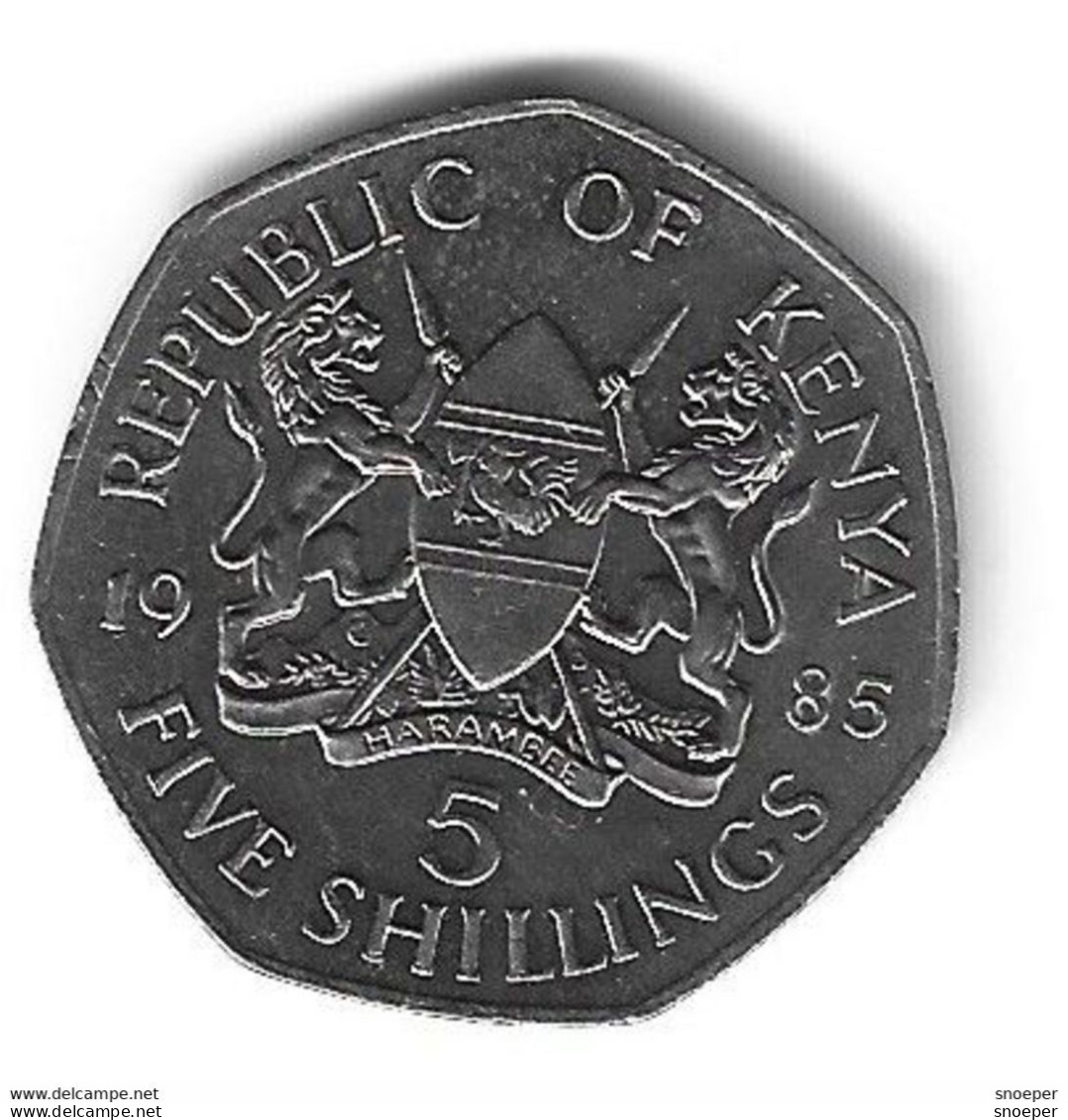 *kenya 5 Shillings  1985  Km 23  Xf+/ms60 - Kenya