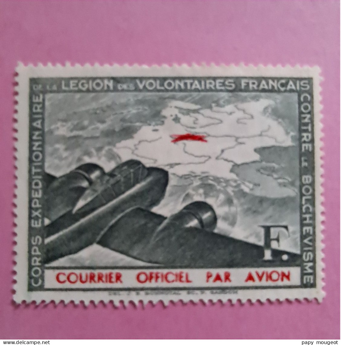 Légion Des Volontaires Français - Courrier Officiel Par Avion Neuf Sans Gomme - Otros & Sin Clasificación