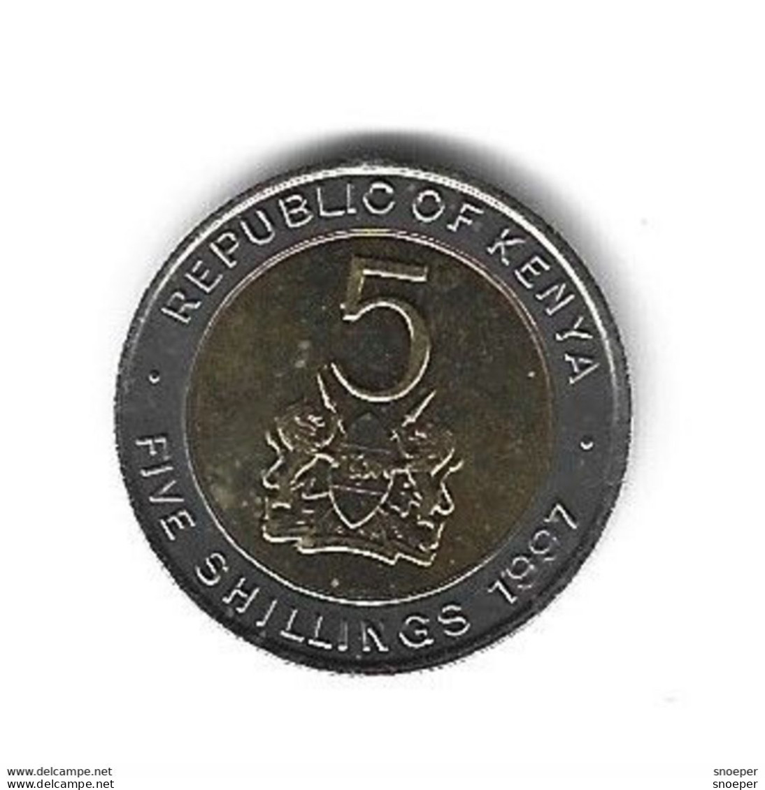 *kenya 5 Shillings  1997  Km 30  Unc/ms63 - Kenya