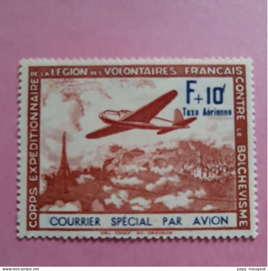 Légion Des Volontaires Français - Courrier Spécial Par Avion Neuf Gomme Altérée Avec Aminci à Un Angle - Other & Unclassified