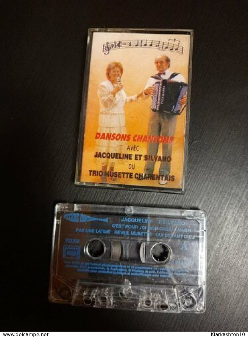 K7 Audio : Dansons Chantons Avec Jacqueline Et Silvano Du Trio Musette Charentais - Cassettes Audio