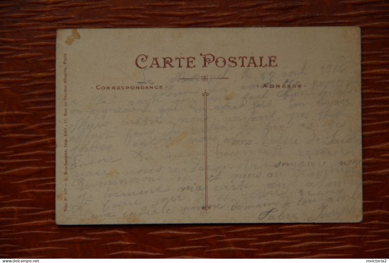 Carte Photo D'une Famille Réunie - Philosophy