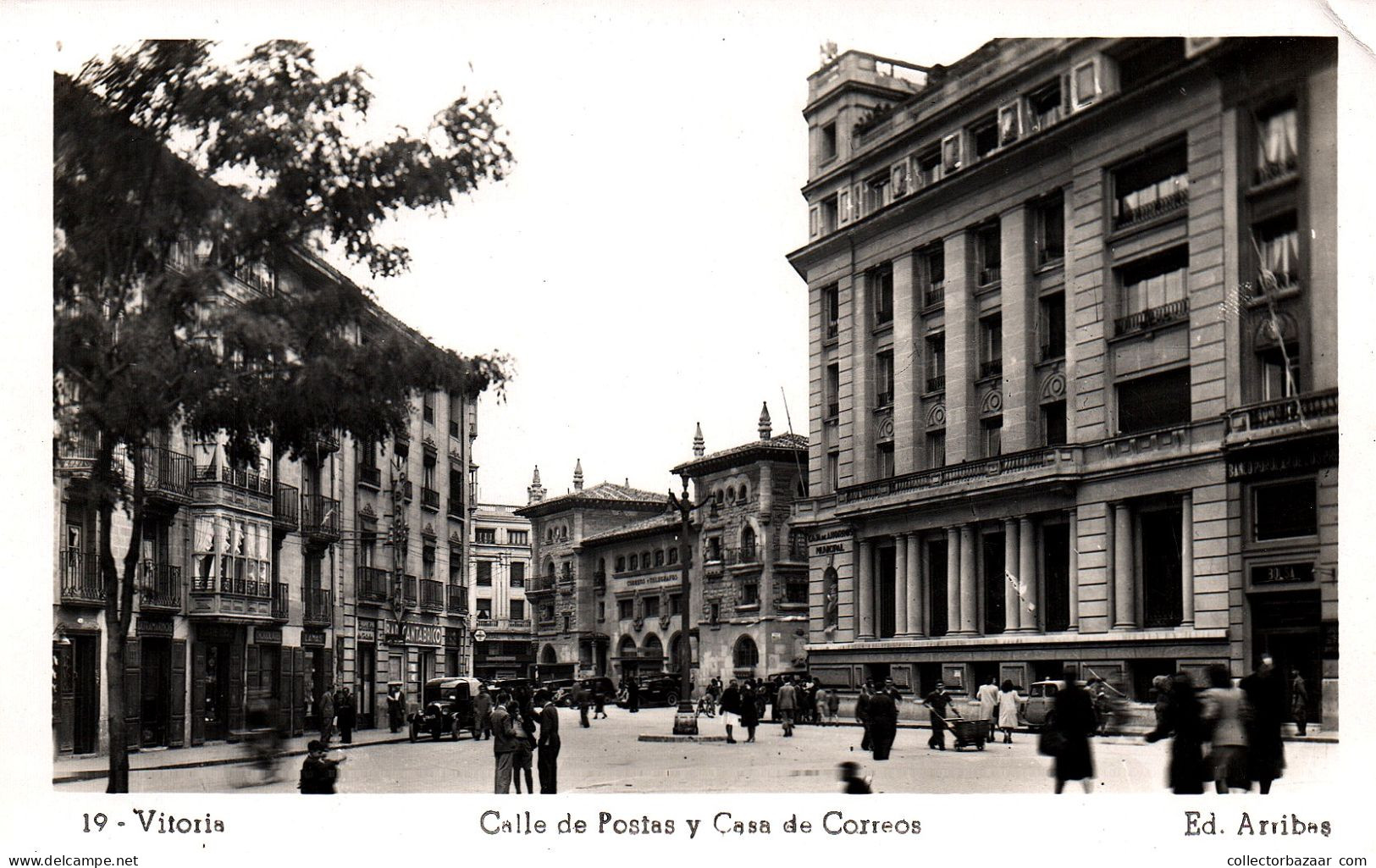 Spain Pais Vasco Vitoria Calle De Postas Y Casa De Correos Real Photo - Álava (Vitoria)