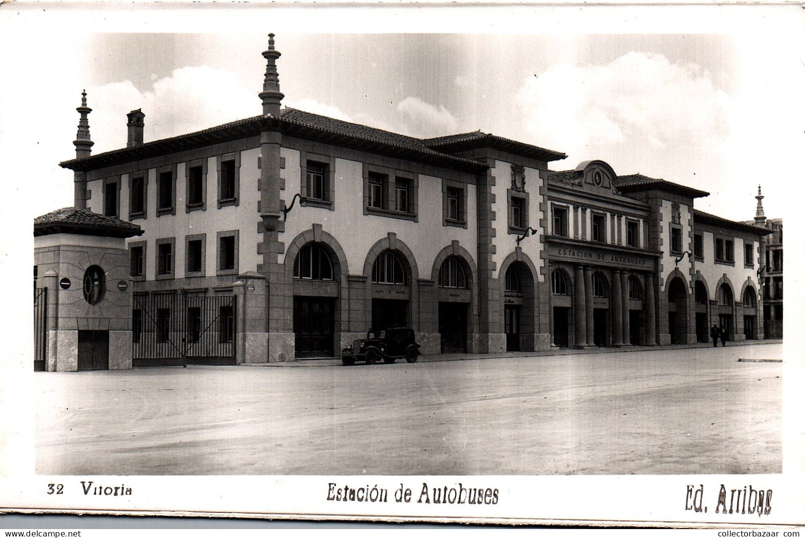 Spain Pais Vasco Vitoria Bus Station Autobus Real Photo - Álava (Vitoria)