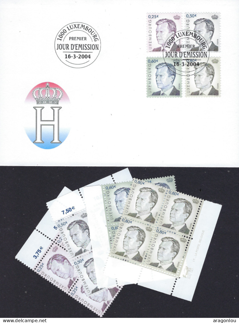 Luxembourg - Luxemburg -  FDC  2005   4 Blocs  à 4   MNH** - FDC