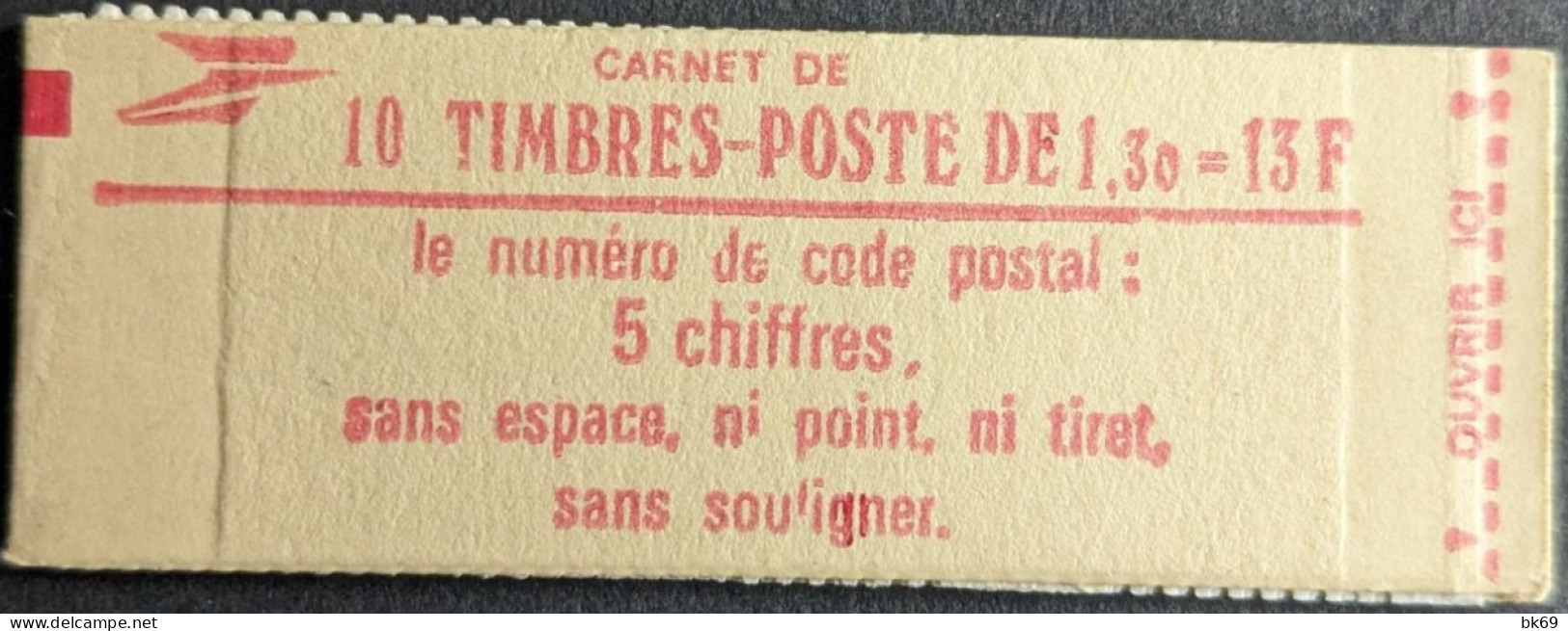 2059 C2 Conf. 6 Carnet Fermé Sabine 1.30F Rouge - Modernes : 1959-...