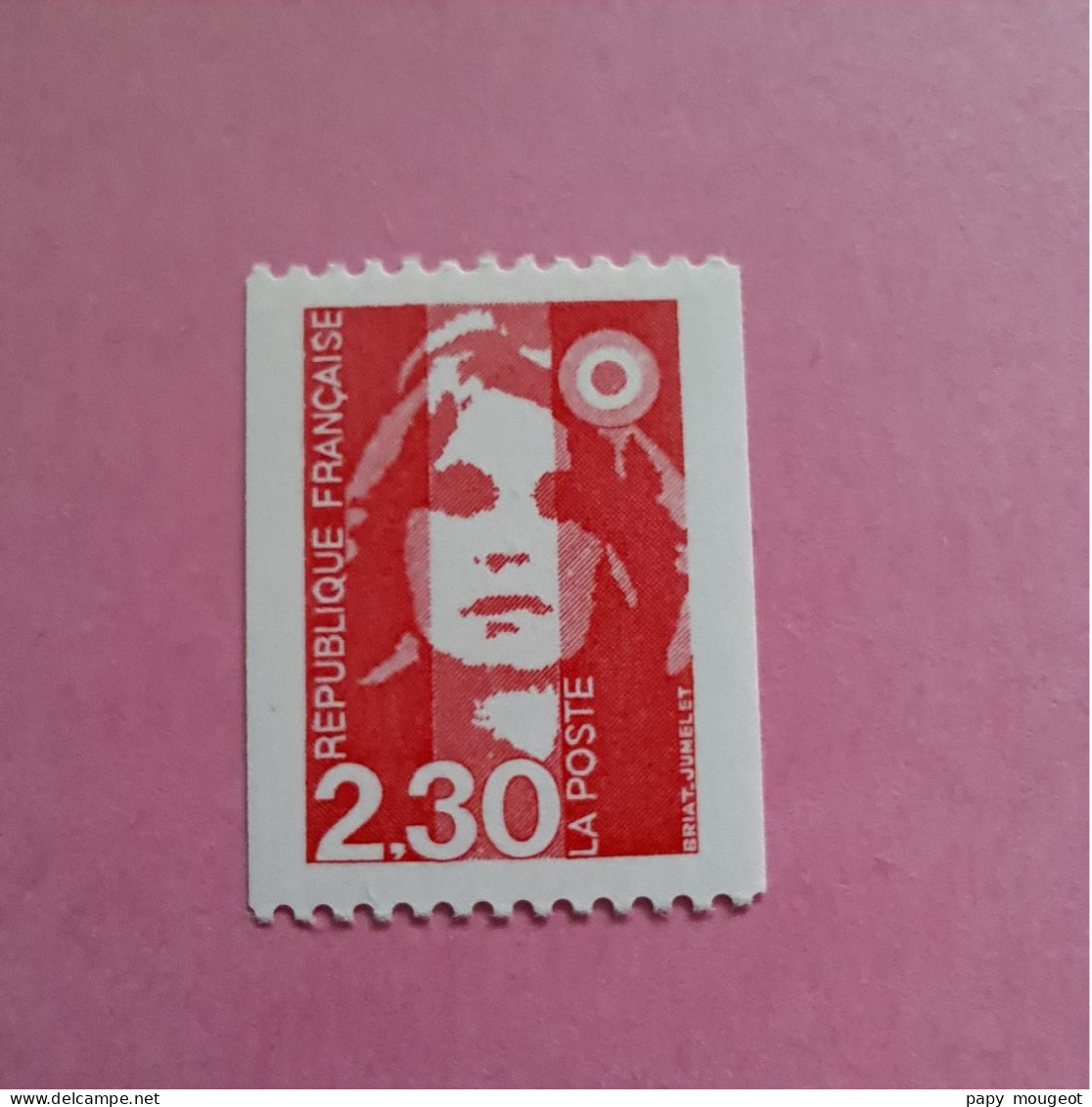 Roulette N°2628a  2.30 F Rouge Neuf ** (Photo Non Contractuelle) - 1989-1996 Bicentenial Marianne
