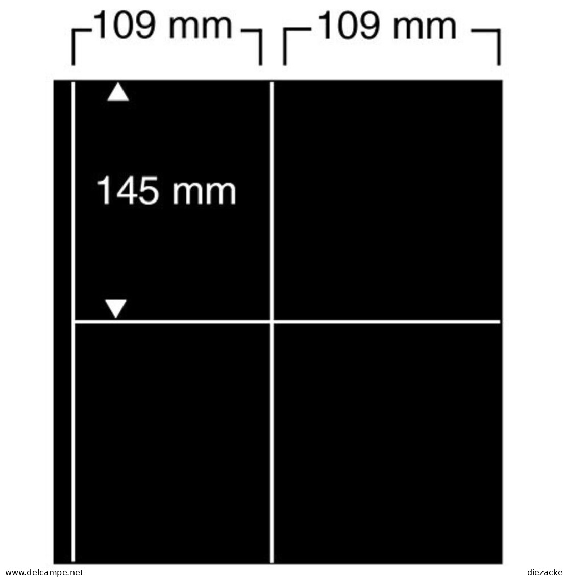 Safe Einsteckblätter Schwarz Für Compact A4-Album Nr. 476 (5er Pack) Neu ( - Other & Unclassified