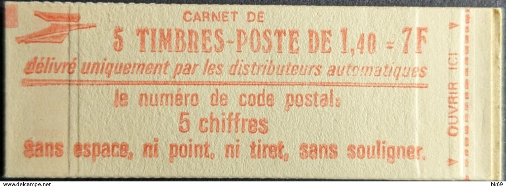 2102 C1 Conf. - Carnet Sabine 1.40F Rouge Carnet Fermé - Modernes : 1959-...