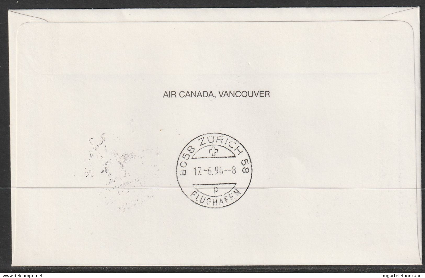 1996, Air Canada, Erstflug, Vancouver - Zürich - Primi Voli