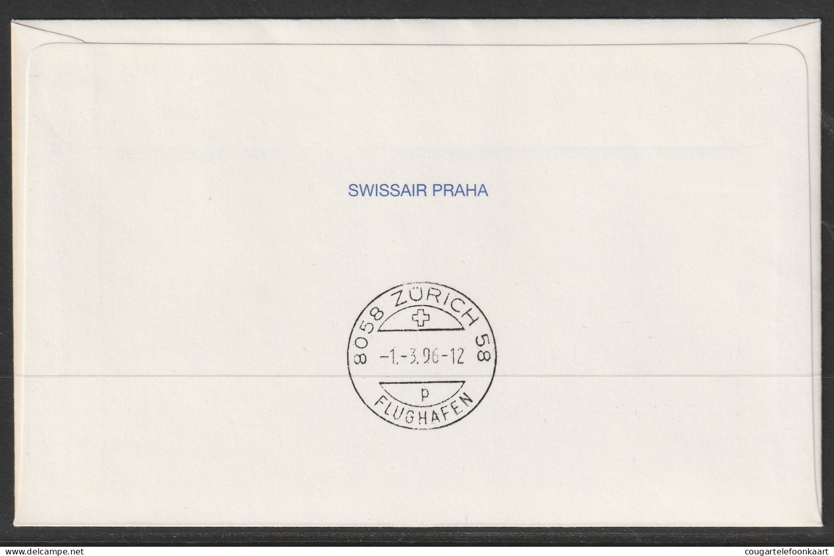 1996, Czech Airlines, Erstflug, Praha - Zürich - Airmail