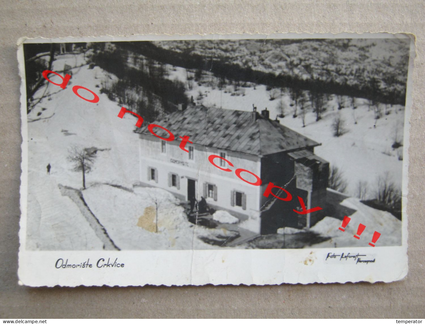 Montenegro / Odmorište Crkvice ( 1939 ) Foto: Laforest, Herceg Novi - Montenegro