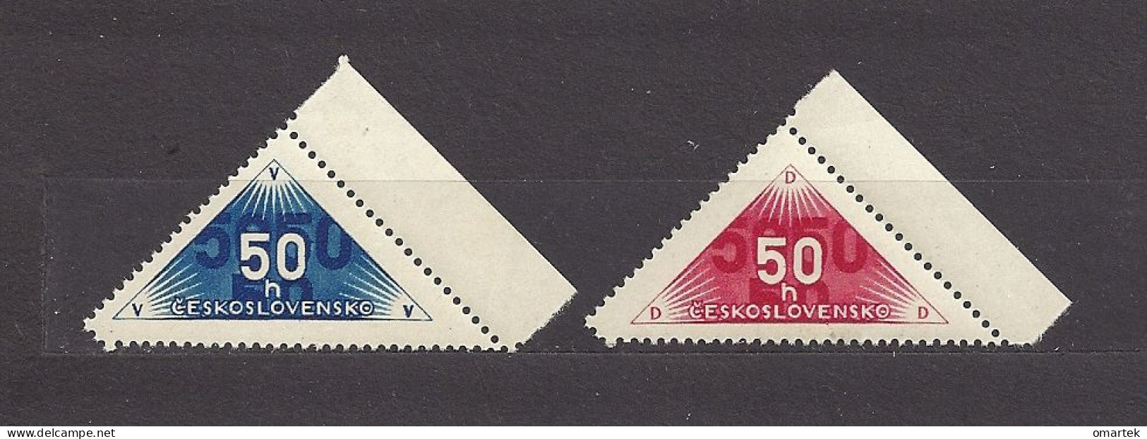 Czechoslovakia 1937 MNH ** Mi Zu 359-360 Sc EX1-2  Delivery Stamps, Zustellungsmarken. Tschechoslowakei. C5 - Nuevos