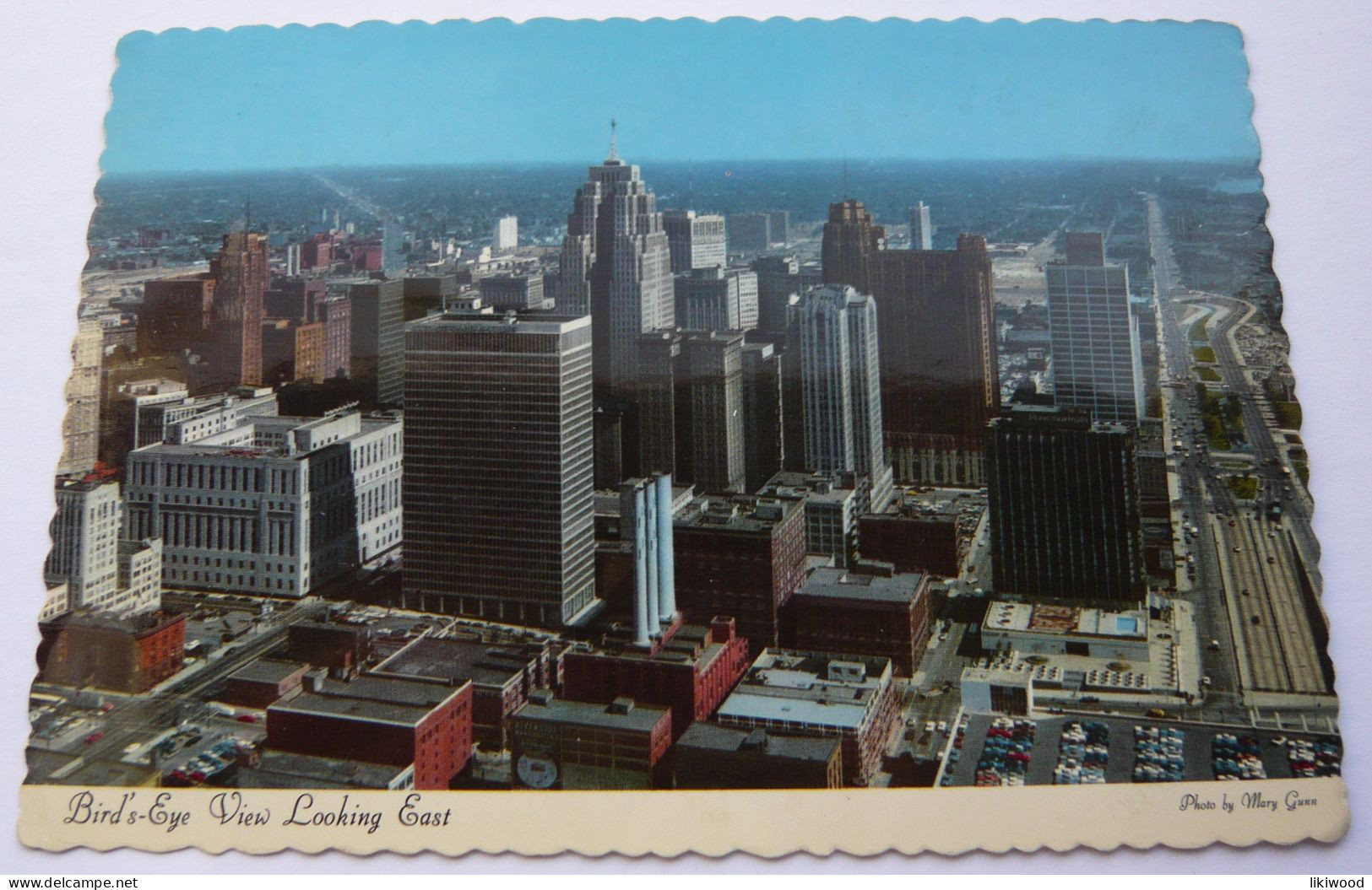 Detroit - Bird's Eye View Looking East - Detroit