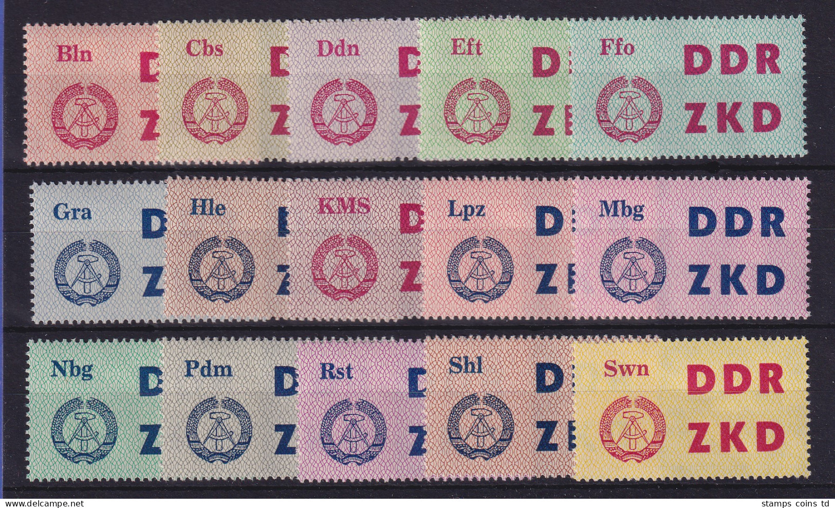 DDR 1963 Dienstmarken C  Mi.-Nr. 1-15  Postfrisch ** - Mint