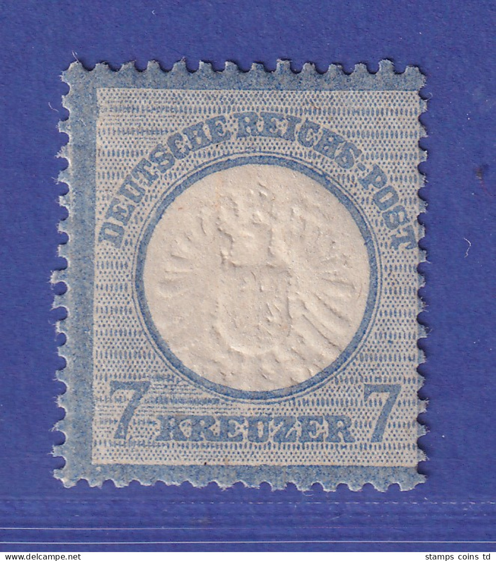 Dt. Reich 1872 Gr. Brustschild 7 Kreuzer Mi-Nr. 26 Ungebraucht * - Unused Stamps