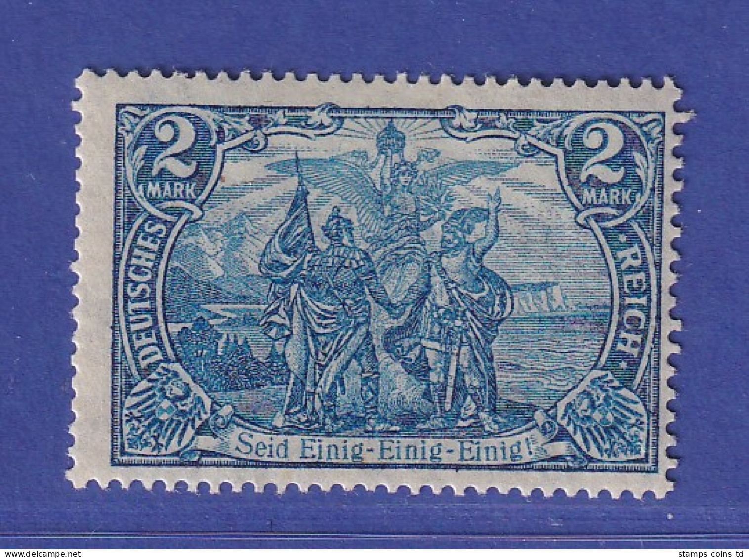 Dt. Reich 2 Mark Kriegsdruck  Mi-Nr. 95 A II Ungebraucht * Gpr. JÄSCHKE BPP - Unused Stamps