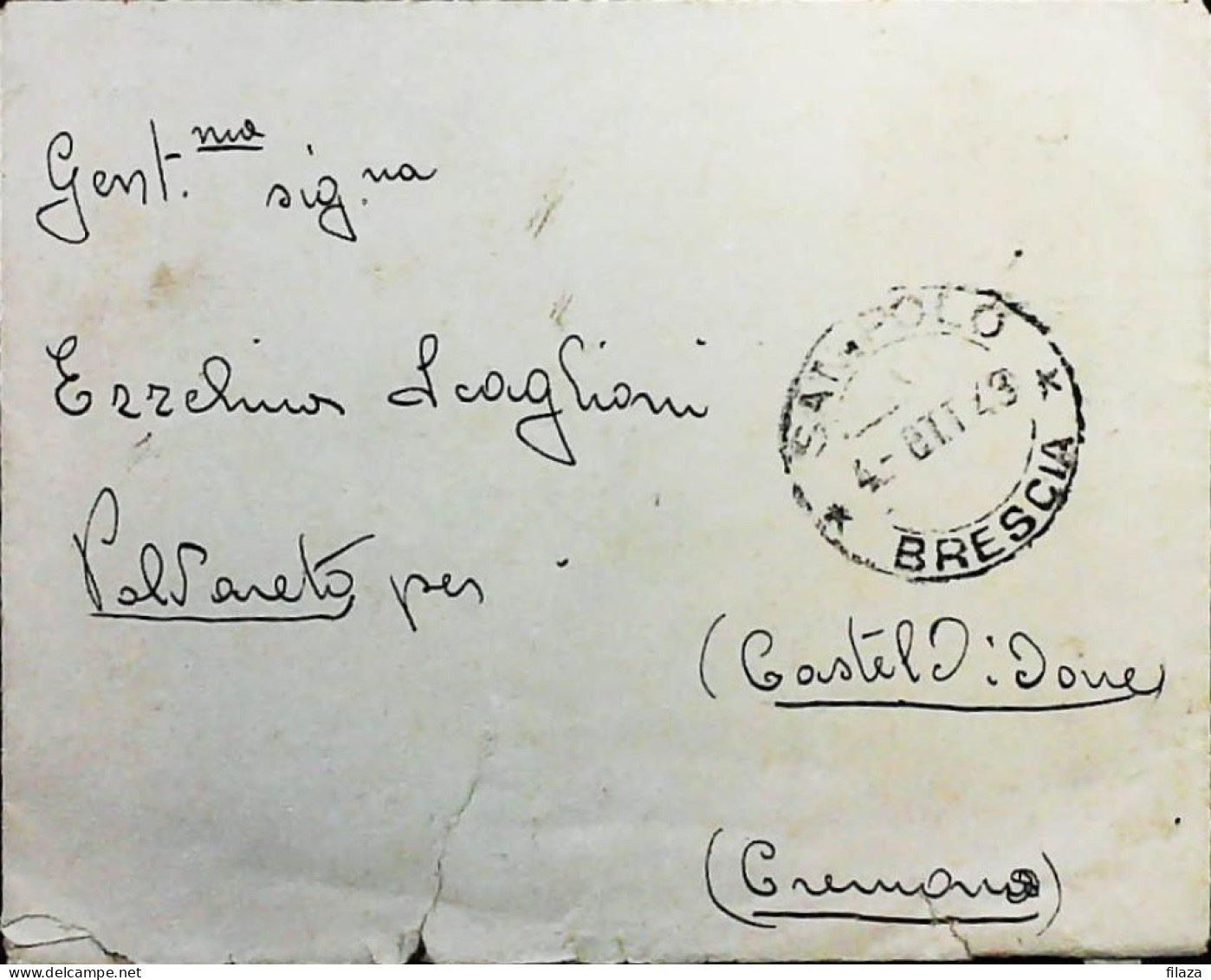 RSI 1943 - 1945 Lettera / Cartolina Da San Polo (Brescia)  - S7457 - Marcofilía