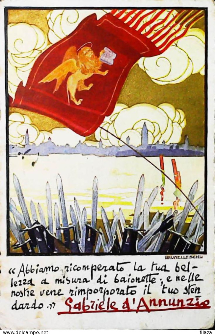 ITALIA - OCCUPAZIONI- TRENTO E TRIESTE 1919 Cartolina Da TRENTO - D'ANNUNZIO S6336 - Trente & Trieste