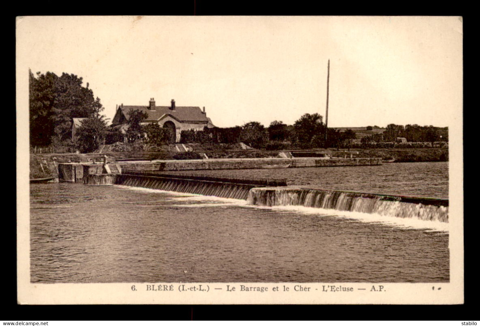 37 - BLERE - LE BARRAGE ET LE CHER - L'ECLUSE - Bléré