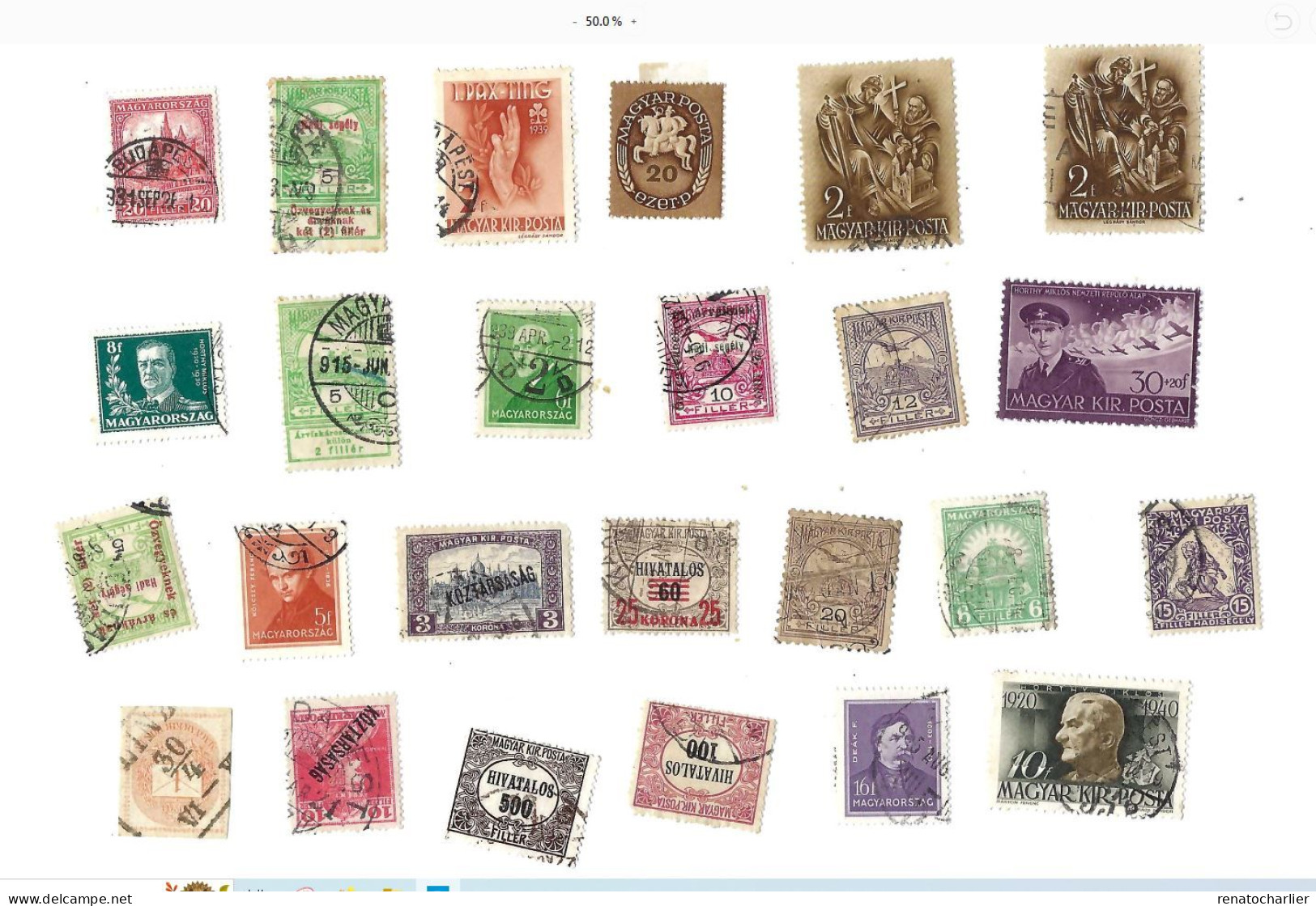 Collection De 120 Timbres  Oblitérés. - Verzamelingen