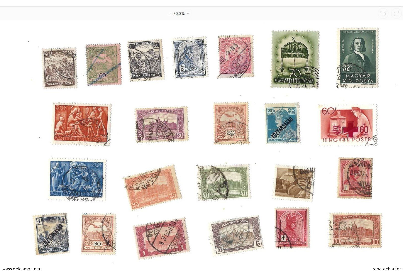 Collection De 120 Timbres  Oblitérés. - Verzamelingen