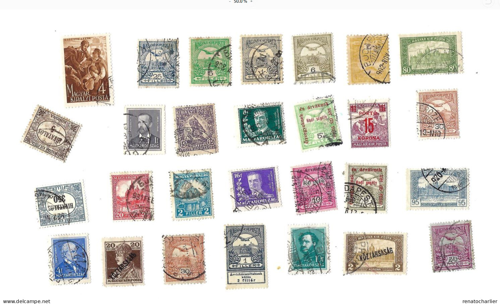 Collection De 120 Timbres  Oblitérés. - Lotes & Colecciones