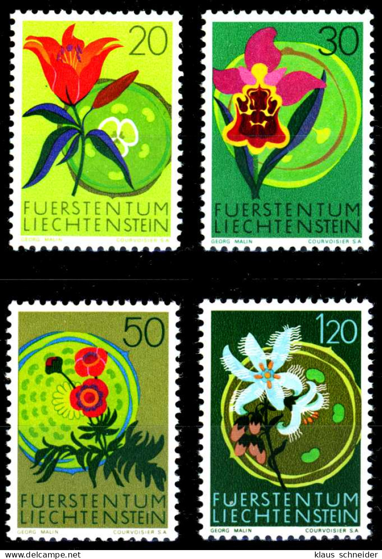 LIECHTENSTEIN 1970 Nr 521-524 Postfrisch S31782E - Unused Stamps