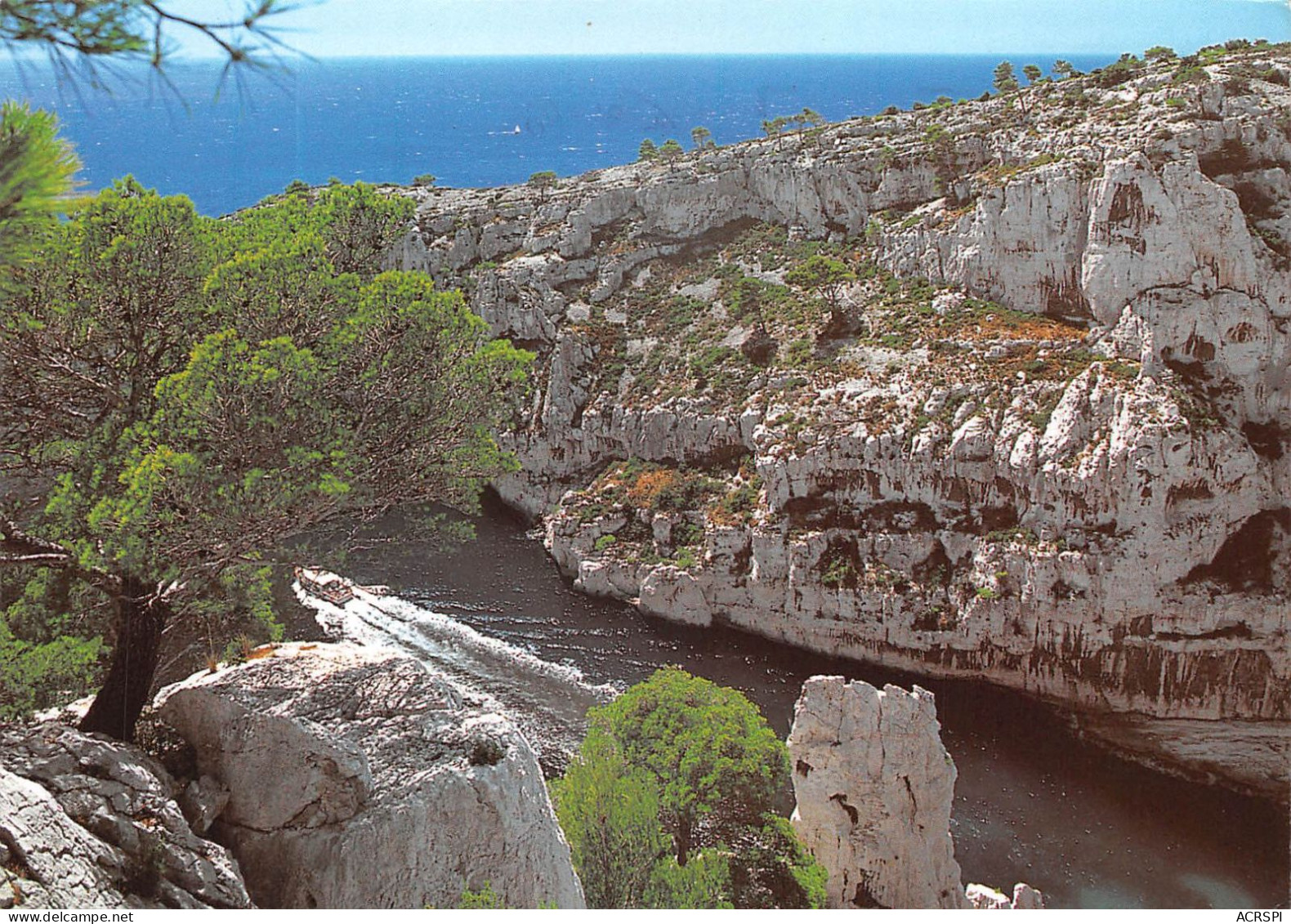 13   CASSIS Calanque D'En-Vau  (Scan R/V) N°   40   \OA1030 - Südbezirke, Mazargues, Bonneveine, Pointe Rouge, Calanque-Felsen