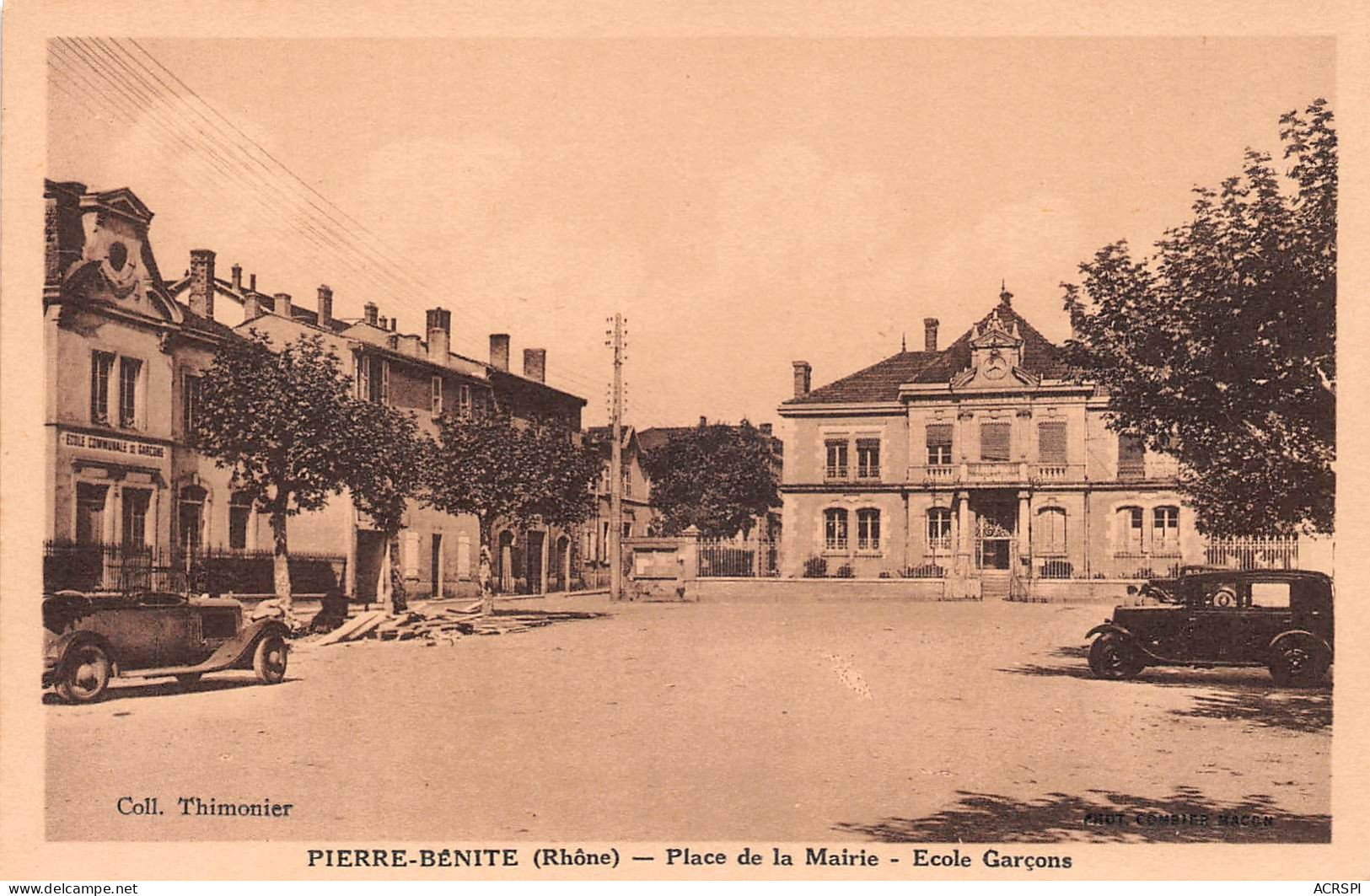 69   Pierre-Bénite  Place De La Mairie école De Garçons    (Scan R/V) N°   8   \OA1041 - Pierre Benite