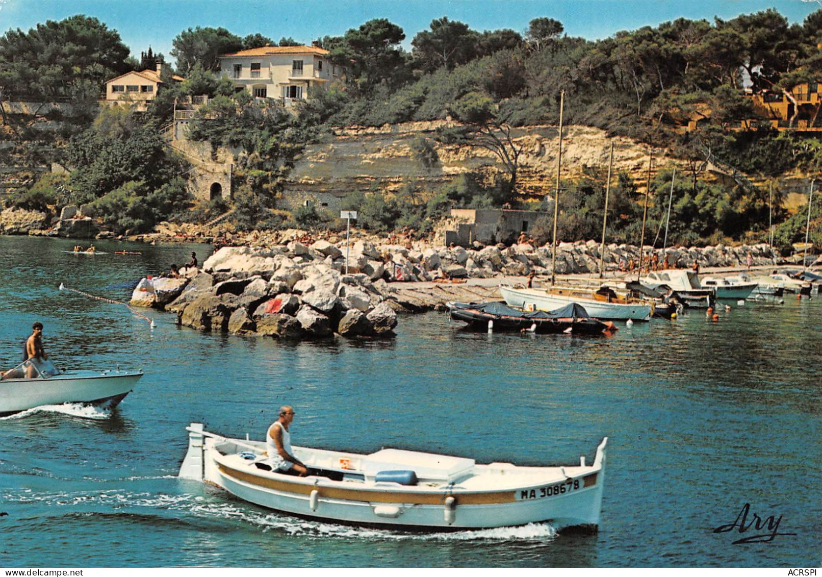 13 CARRY LE ROUET Le Retour De Pêche Barques  (Scan R/V) N°  24   \OA1036 - Carry-le-Rouet