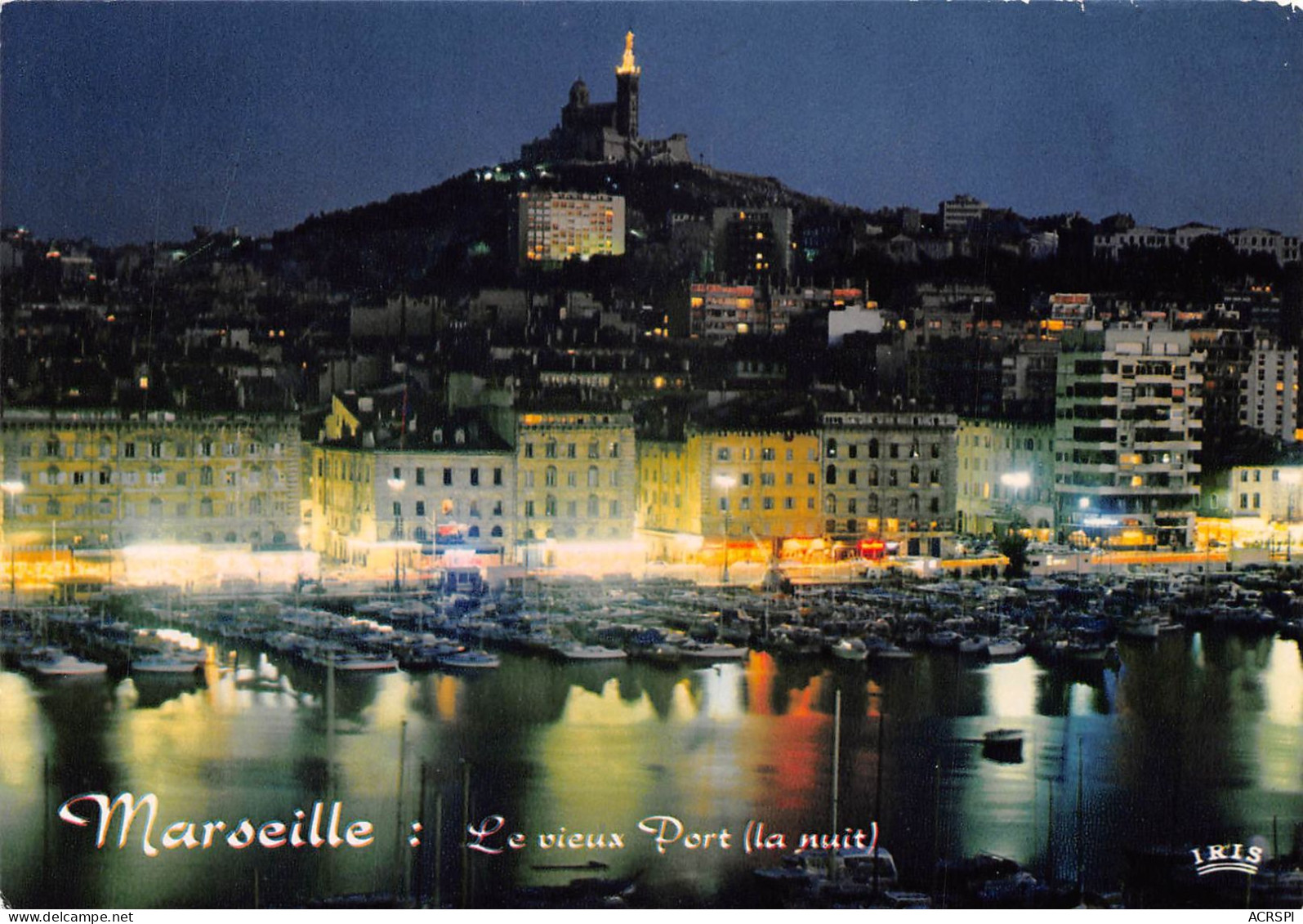 13 MARSEILLE  Le Vieux Port La Nuit (Scan R/V) N°   35   \OA1035 - Vieux Port, Saint Victor, Le Panier