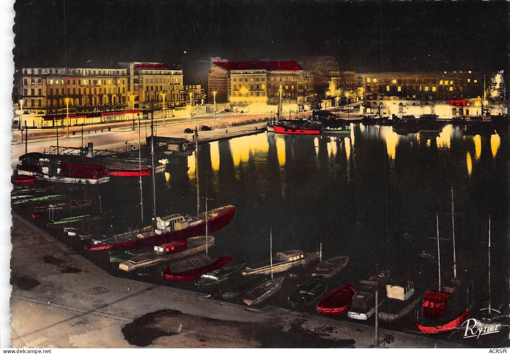 13 MARSEILLE   Le Vieux Port By Night (Scan R/V) N°   14   \OA1035 - Vecchio Porto (Vieux-Port), Saint Victor, Le Panier