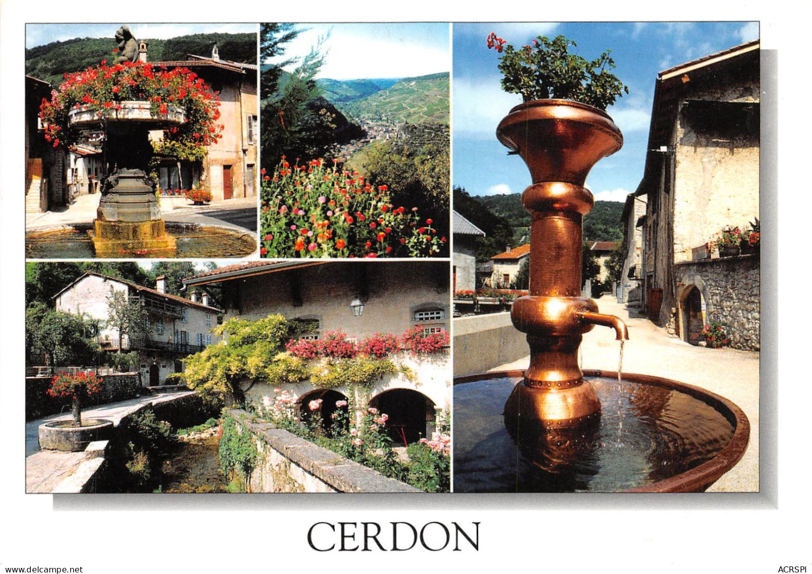 01 Cerdon  Panorama Sur Le Village          (Scan R/V) N°   7   \OA1048 - Oyonnax