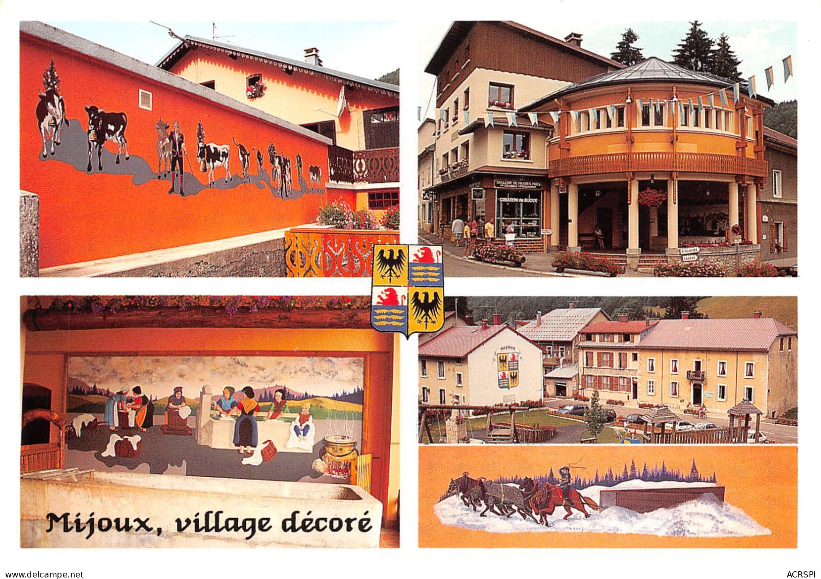 01 MIJOUX  VALSERINE   Village Décoré  (Scan R/V) N°   33   \OA1043 - Gex