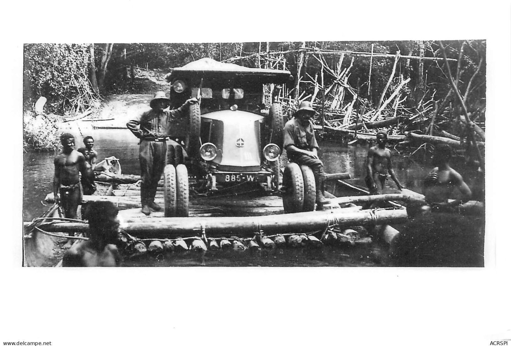 NIGER 1924 Photo RENAULT 6 Roues Passage D'un Marigot   (Scan R/V) N°   47   \OA1041 - Níger