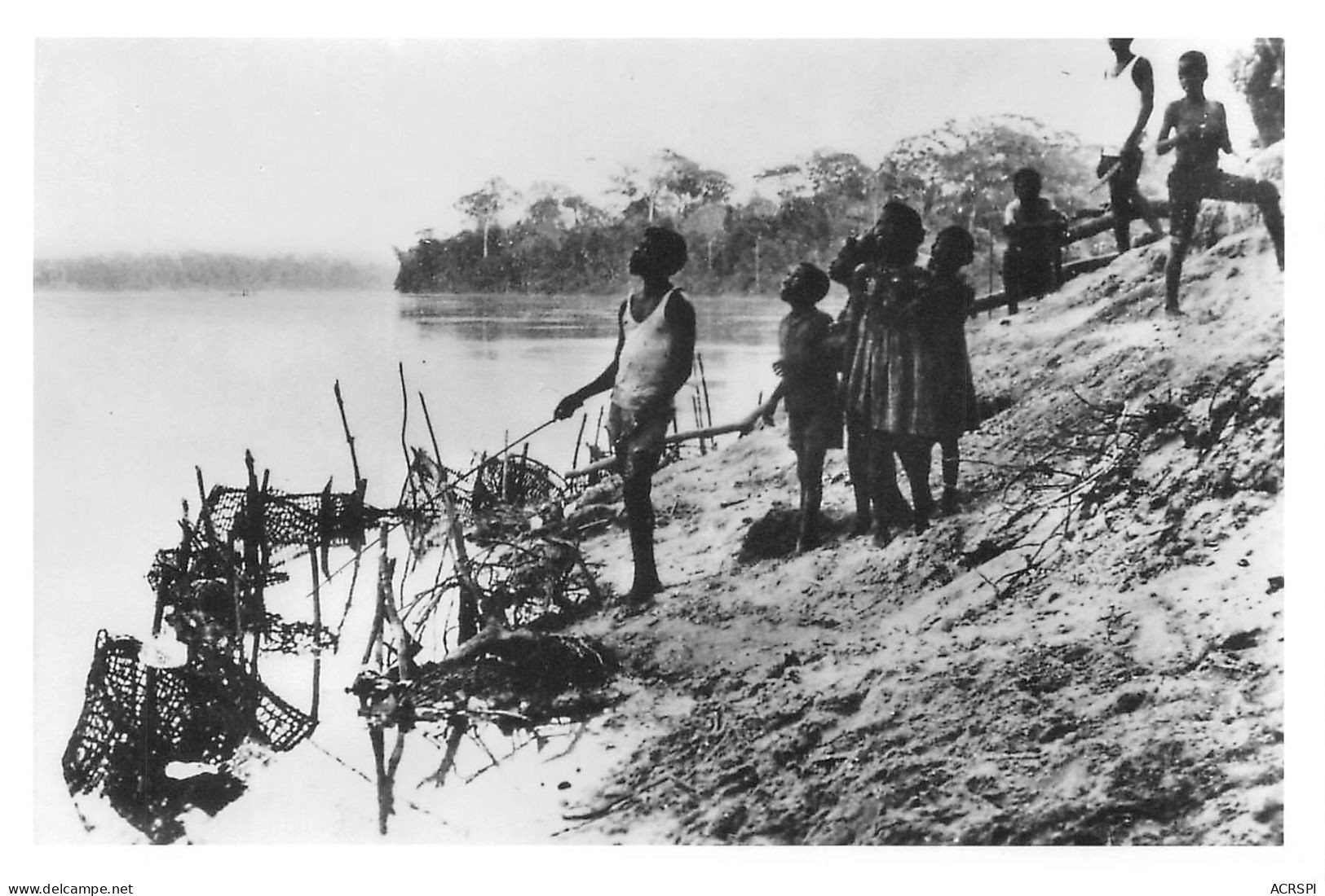 SOUDAN Français  Photo Au Bord Du Fleuve Niger La Pêcherie (Scan R/V) N°   34   \OA1041 - Mali