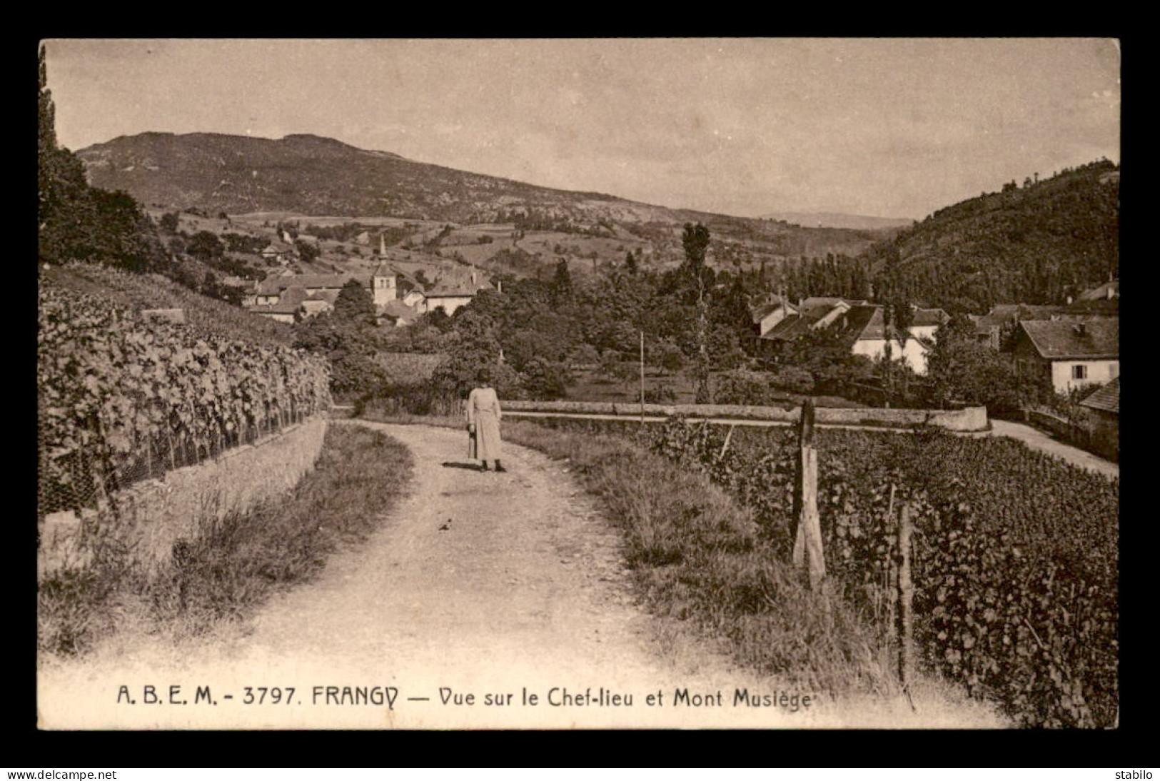 74 - FRANGY - VUE SUR LE CHEF-LIEU ET MONT MUSLEGE - Frangy