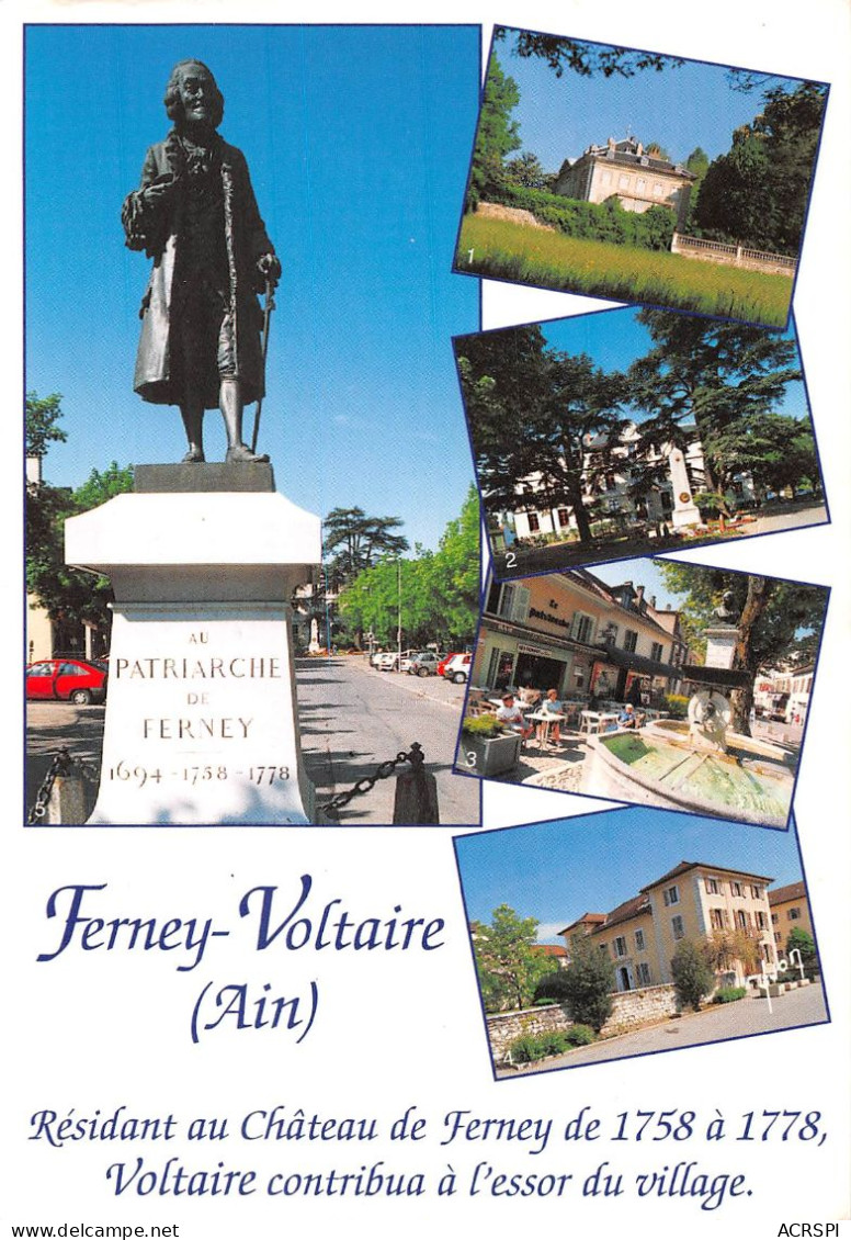 01  Ferney-Voltaire Statue De L'écrivain (Scan R/V) N°  49  \OA1051 - Ferney-Voltaire