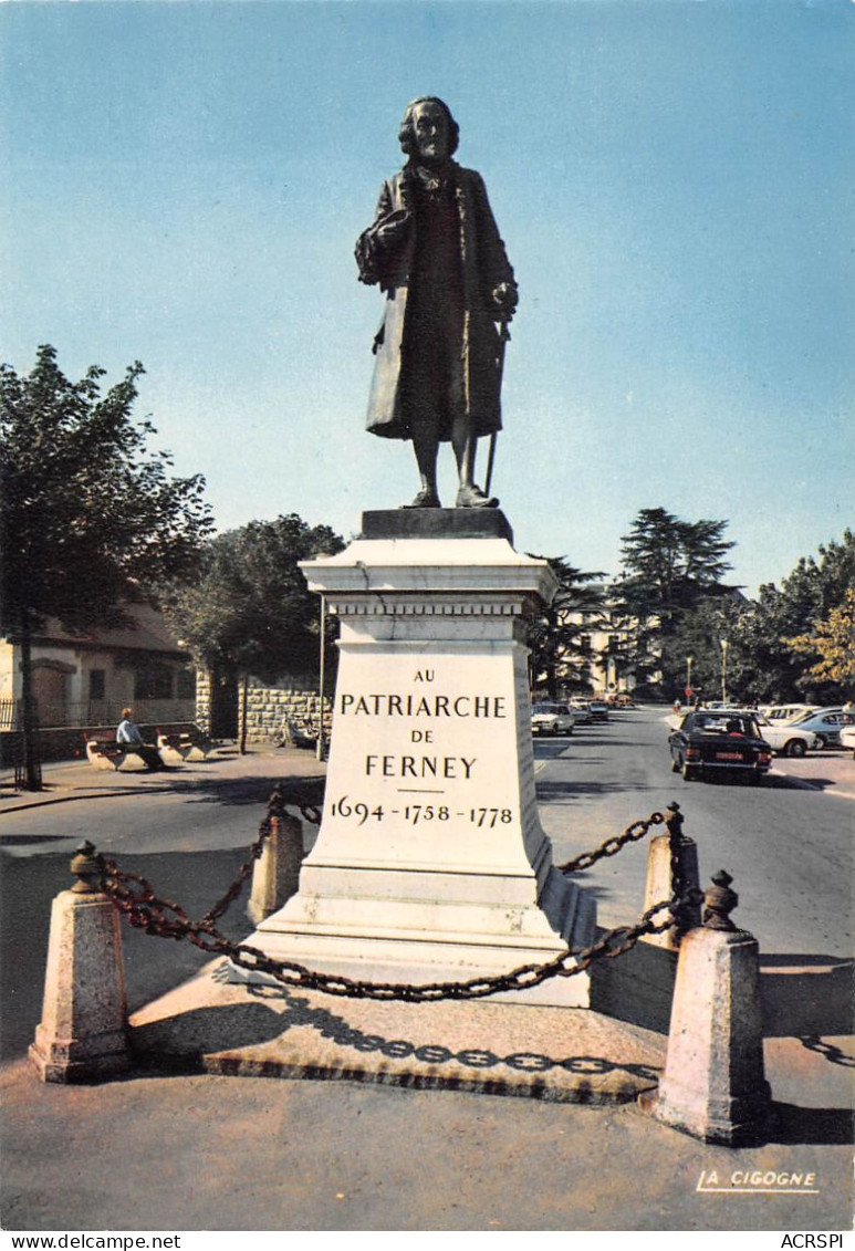 01  Ferney-Voltaire Statue De L'écrivain (Scan R/V) N°  48  \OA1051 - Ferney-Voltaire