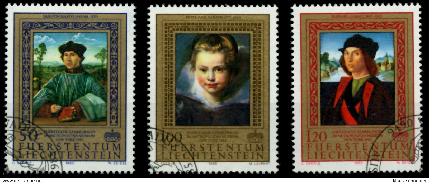 LIECHTENSTEIN 1985 Nr 881-883 Gestempelt SB4A18A - Gebraucht