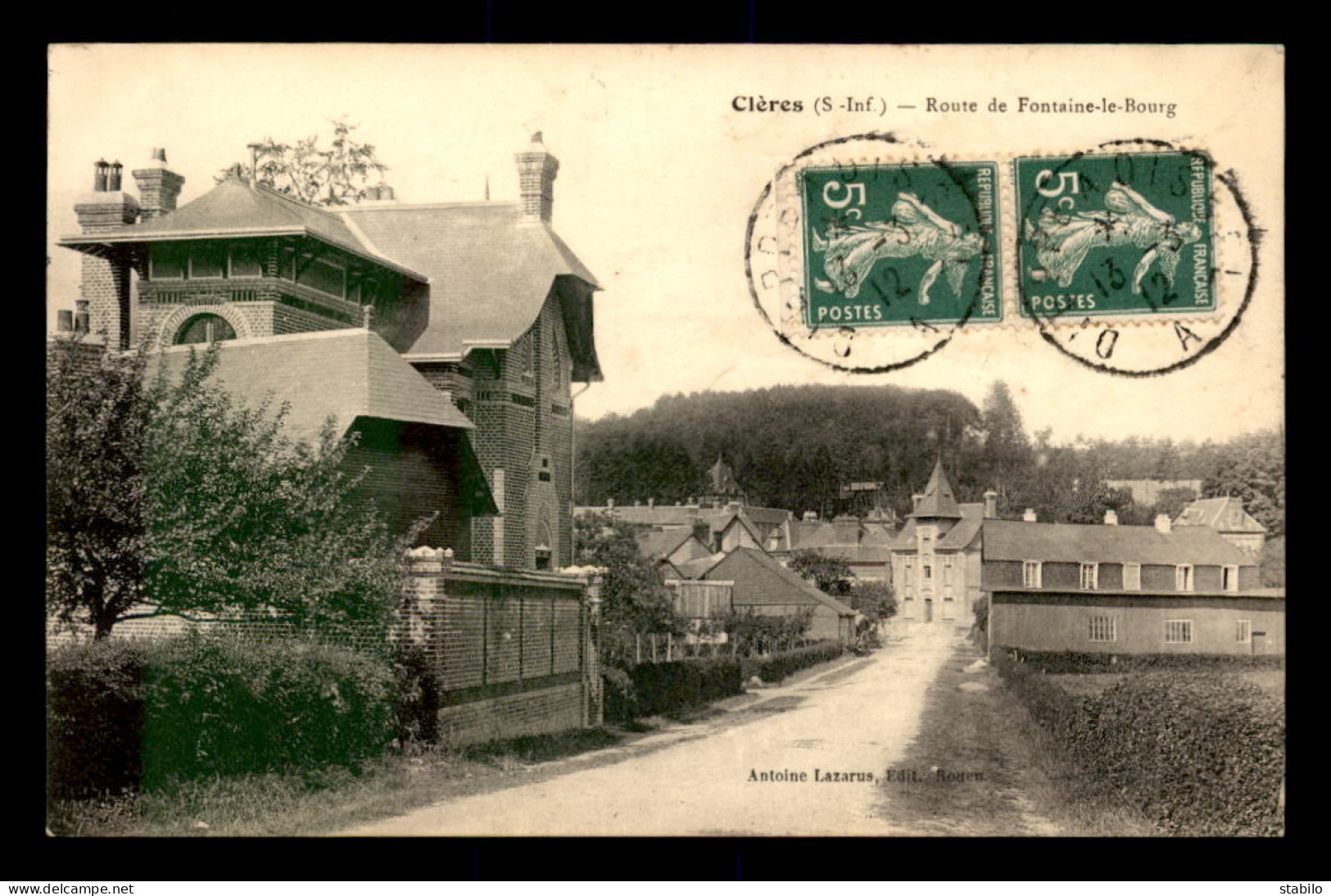 76 - CLERES - ROUTE DE FONTAINE-LE-BOURG - Clères